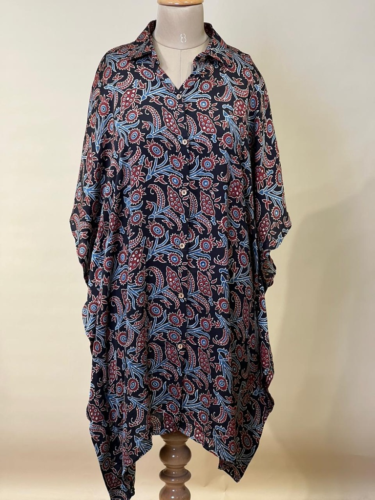 Ajrakh Modal Shirt Kaftans 5015