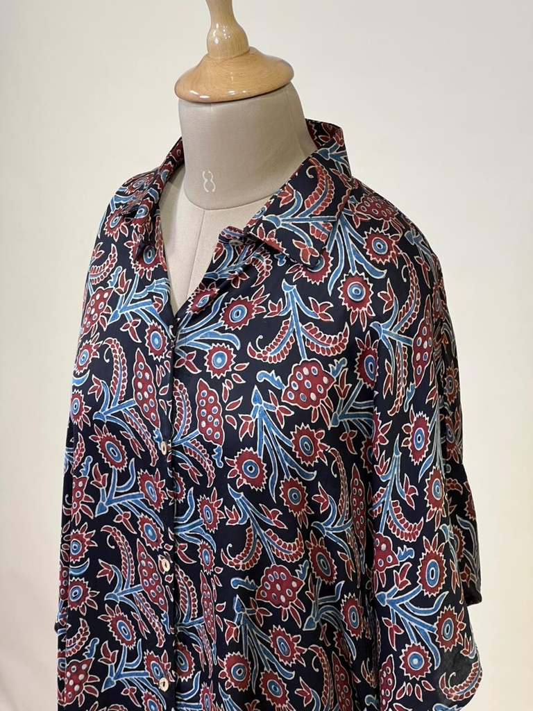 Ajrakh Modal Shirt Kaftans 5015