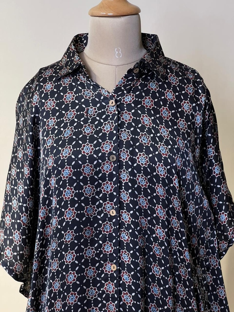 Ajrakh Modal Shirt Kaftans 5015