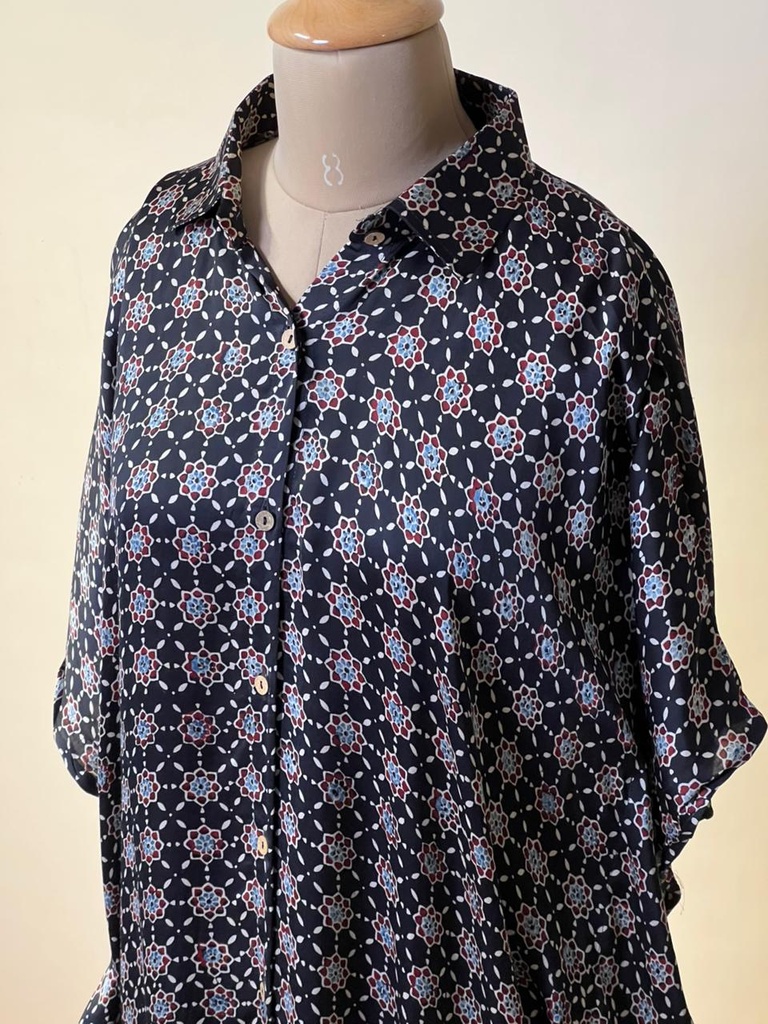 Ajrakh Modal Shirt Kaftans 5015