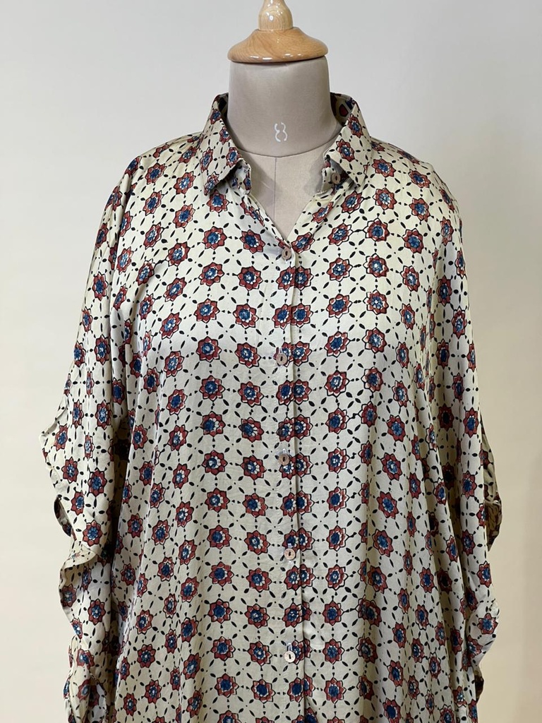 Ajrakh Modal Shirt Kaftans 5015