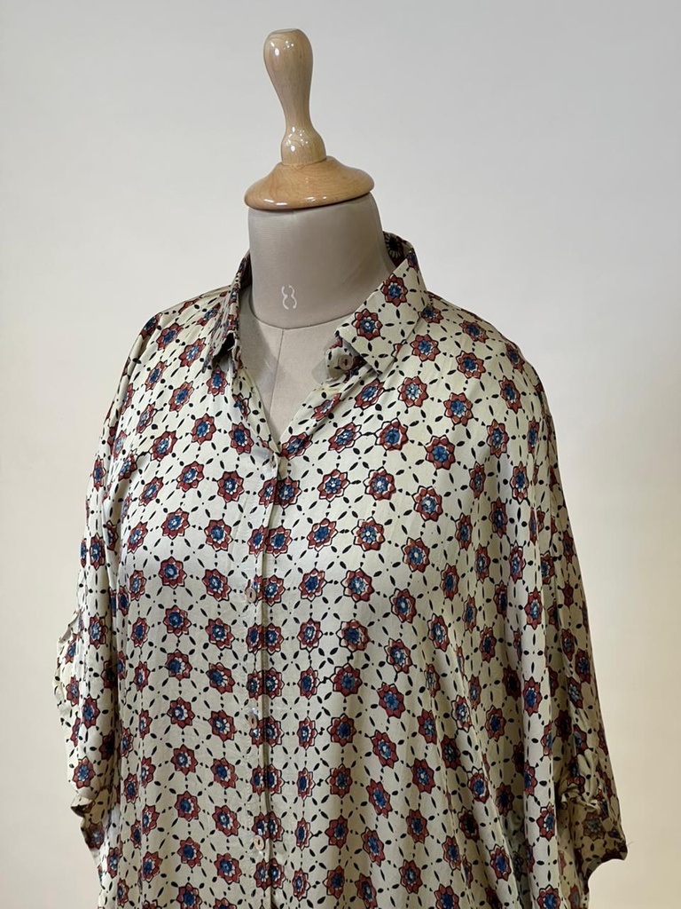 Ajrakh Modal Shirt Kaftans 5015