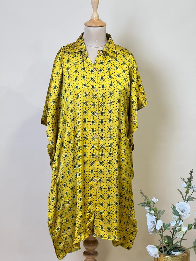 Ajrakh Modal Shirt Kaftans 5015 YELLOW 2
