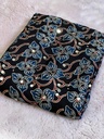 Ajrakh Silk Mirror Sarees 5036 BLACK 2