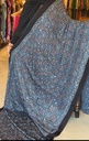 Ajrakh Silk Mirror Sarees 5036 BLUE Z