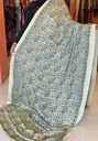 Ajrakh Silk Mirror Sarees 5036 IVORY 2