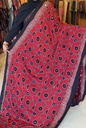 Ajrakh Silk Mirror Sarees 5036 RED