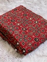 Ajrakh Silk Mirror Sarees 5036 RED Z3