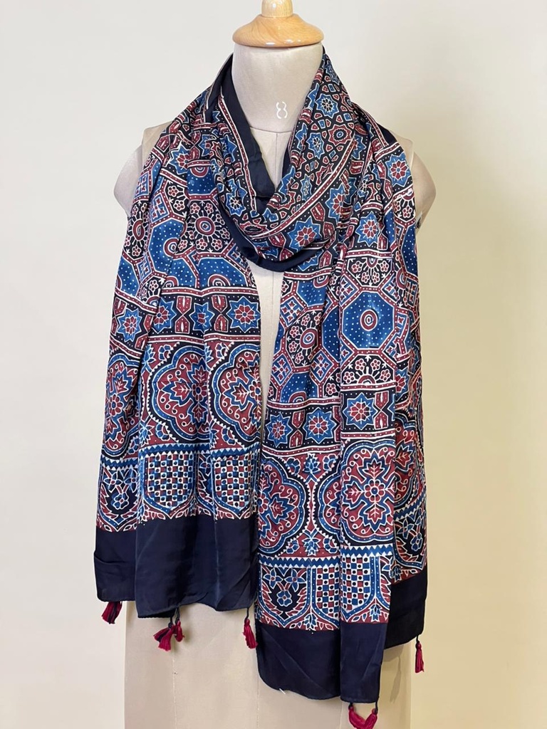 Ajrakh Modal Stoles 5071