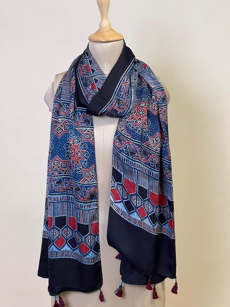 Ajrakh Modal Stoles 5071