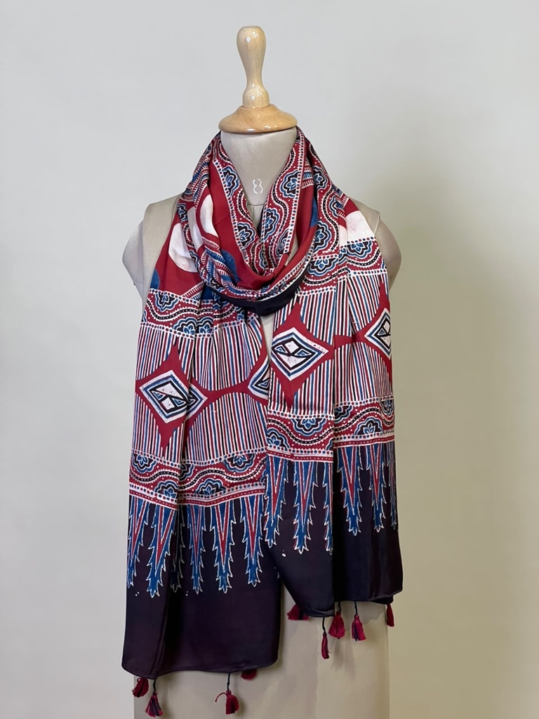 Ajrakh Modal Stoles 5071
