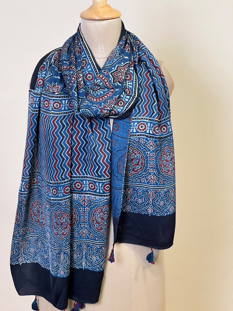 Ajrakh Modal Stoles 5071