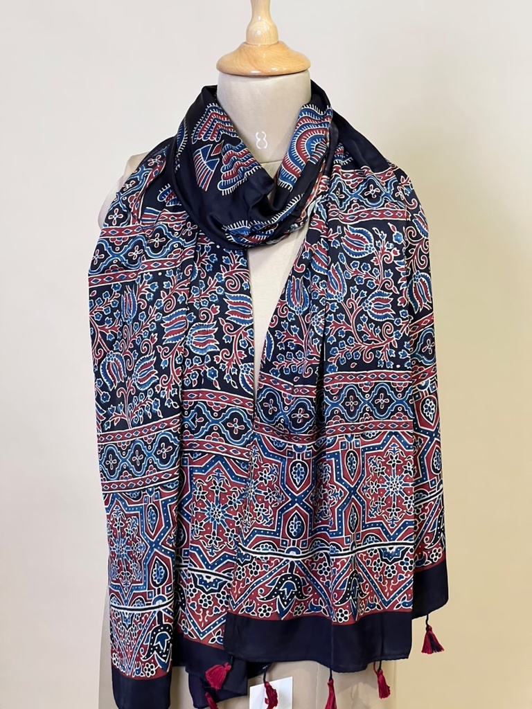 Ajrakh Modal Stoles 5071