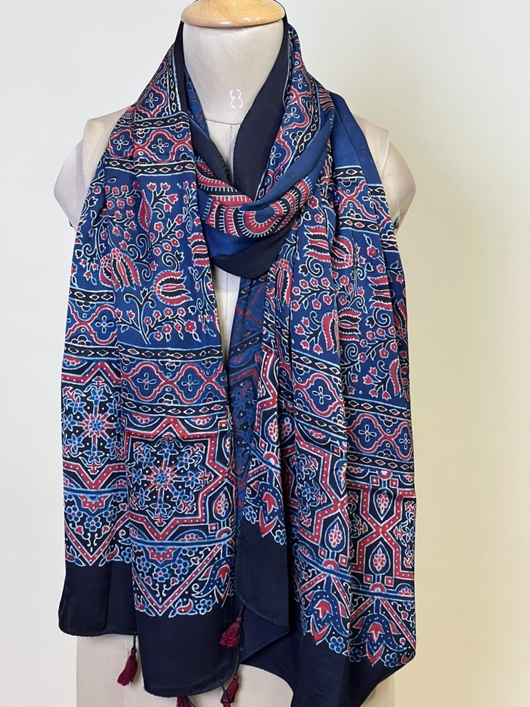 Ajrakh Modal Stoles 5071