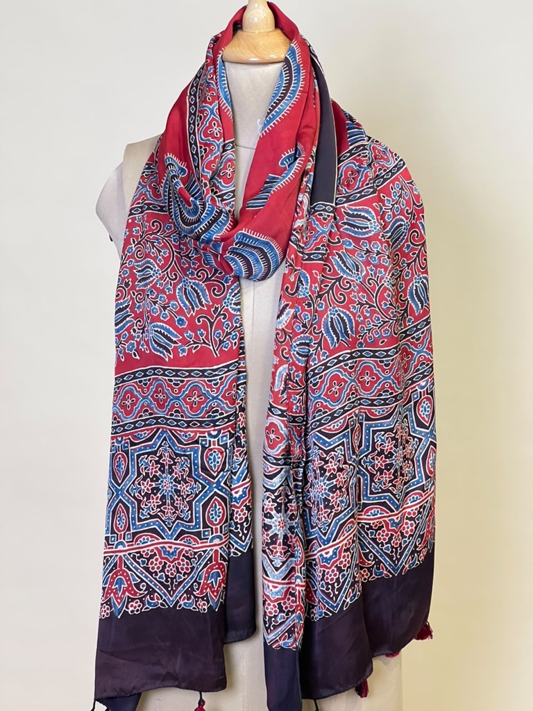 Ajrakh Modal Stoles 5071