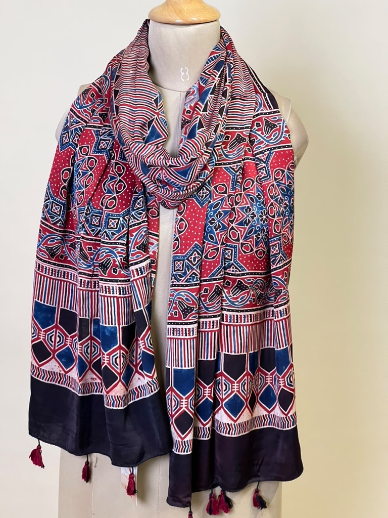 Ajrakh Modal Stoles 5071