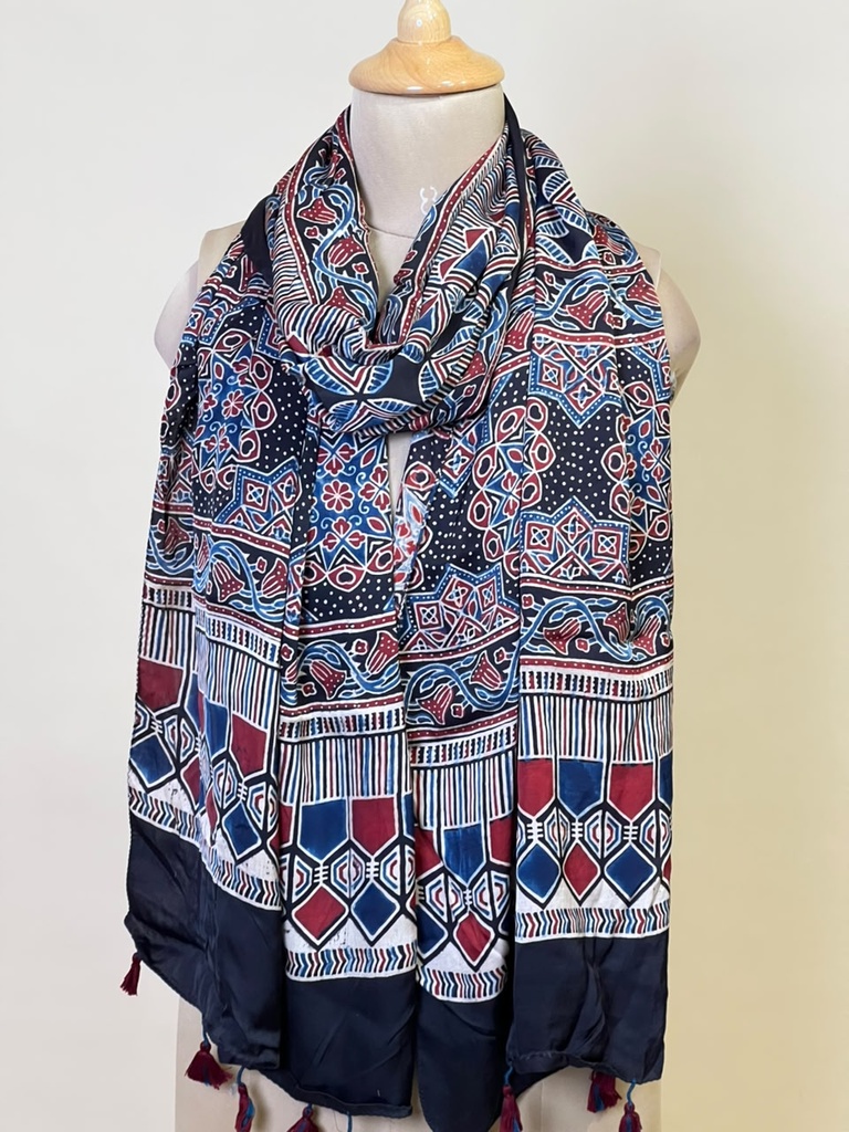 Ajrakh Modal Stoles 5071