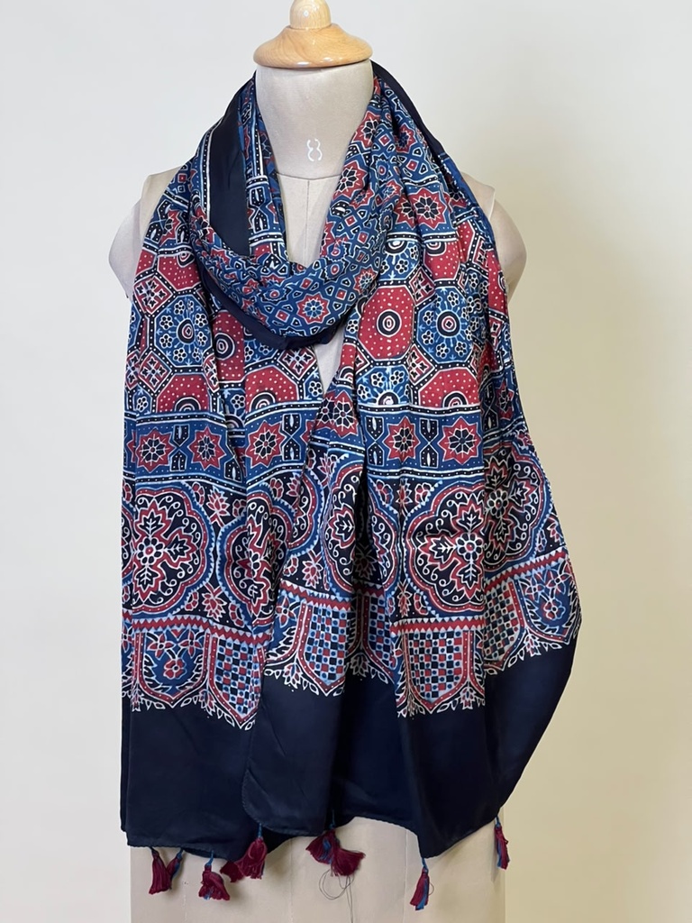 Ajrakh Modal Stoles 5071