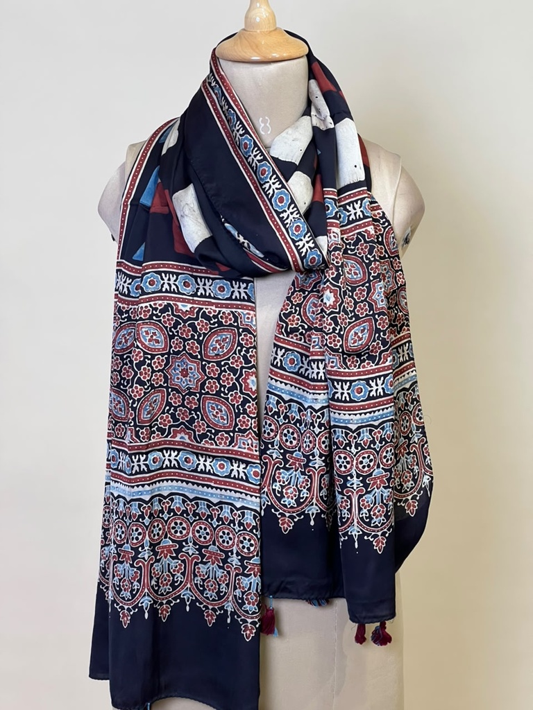 Ajrakh Modal Stoles 5071