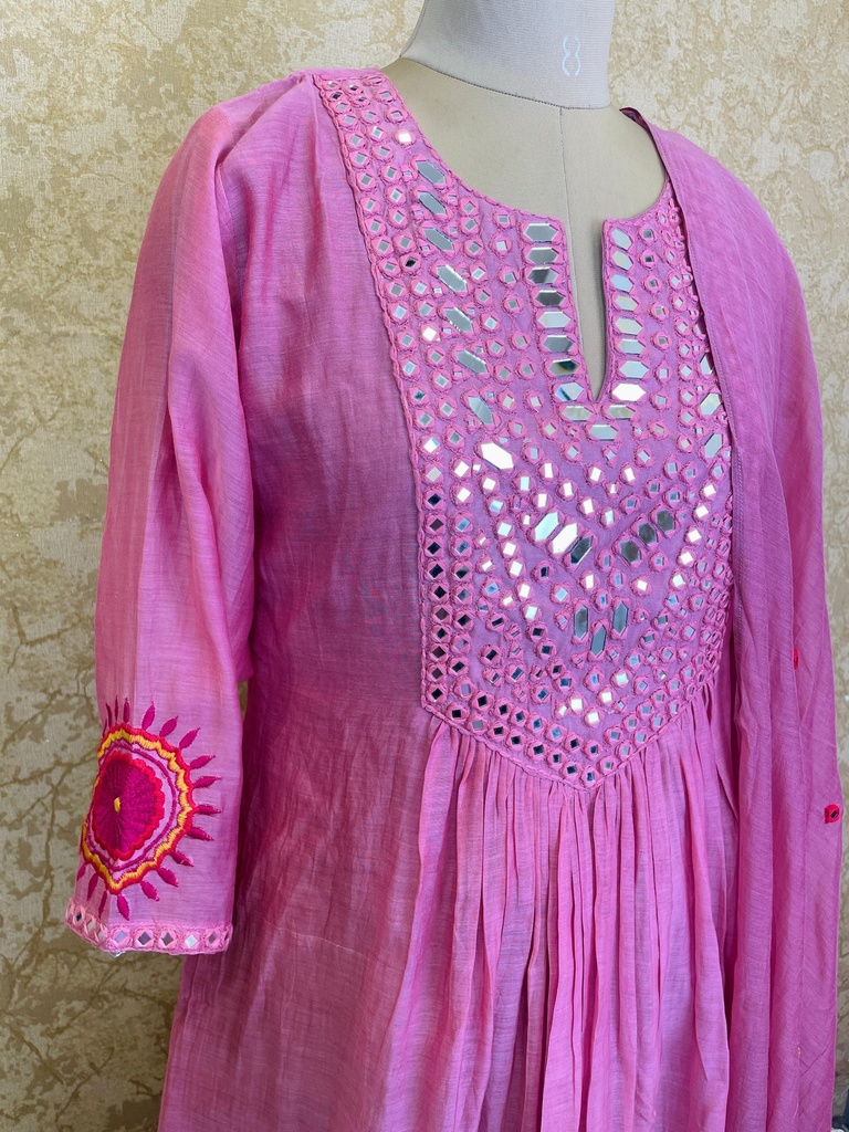 Premium Mul Chanderi Kurti Set 4615