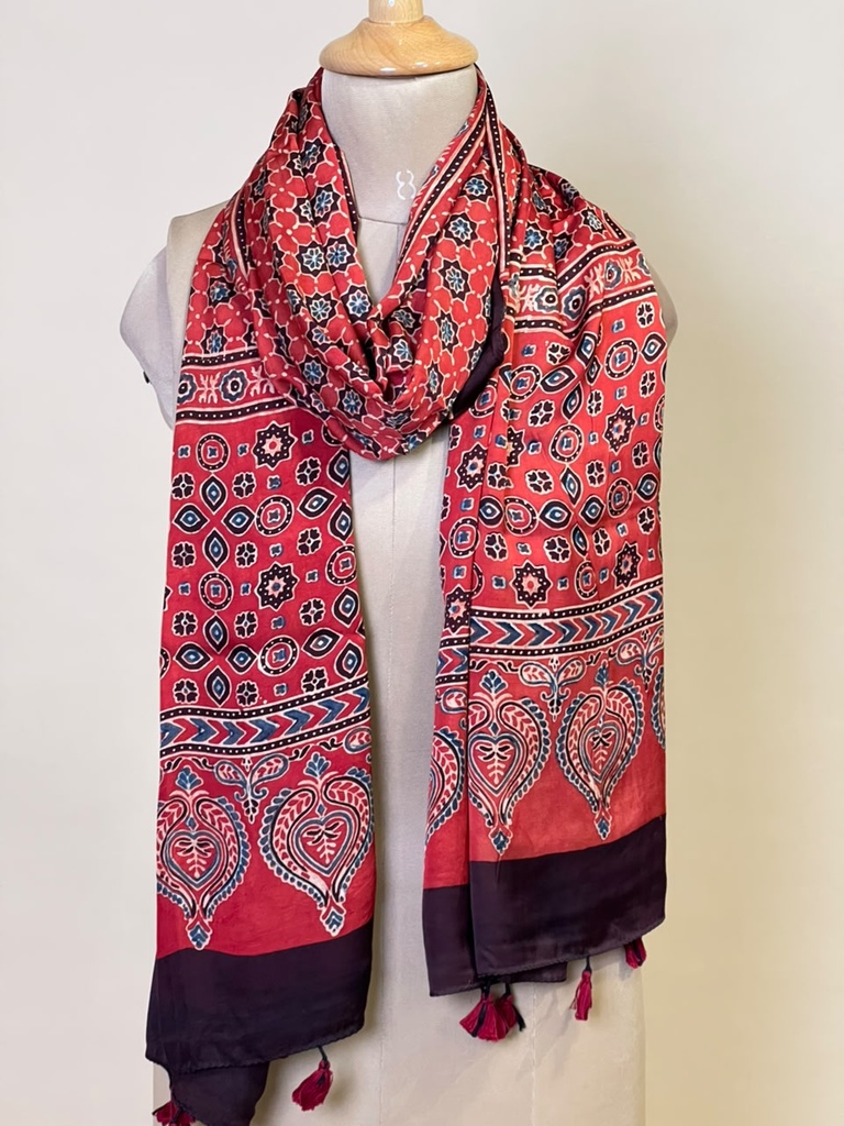 Ajrakh Modal Stoles 5071