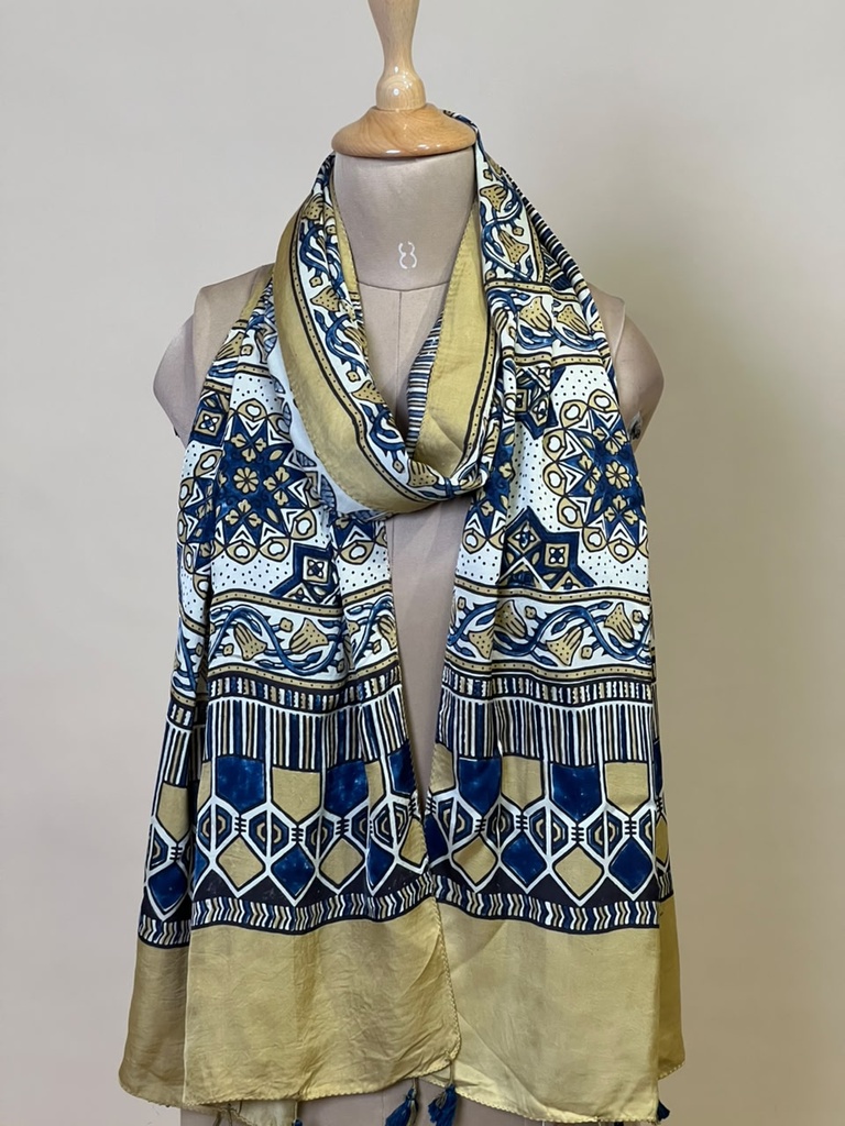 Ajrakh Modal Stoles 5071