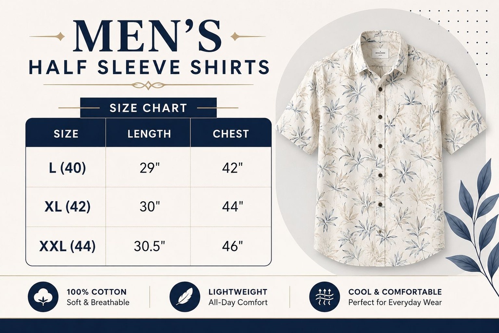 Cotton Mens Shirts 5049 BLACK 1