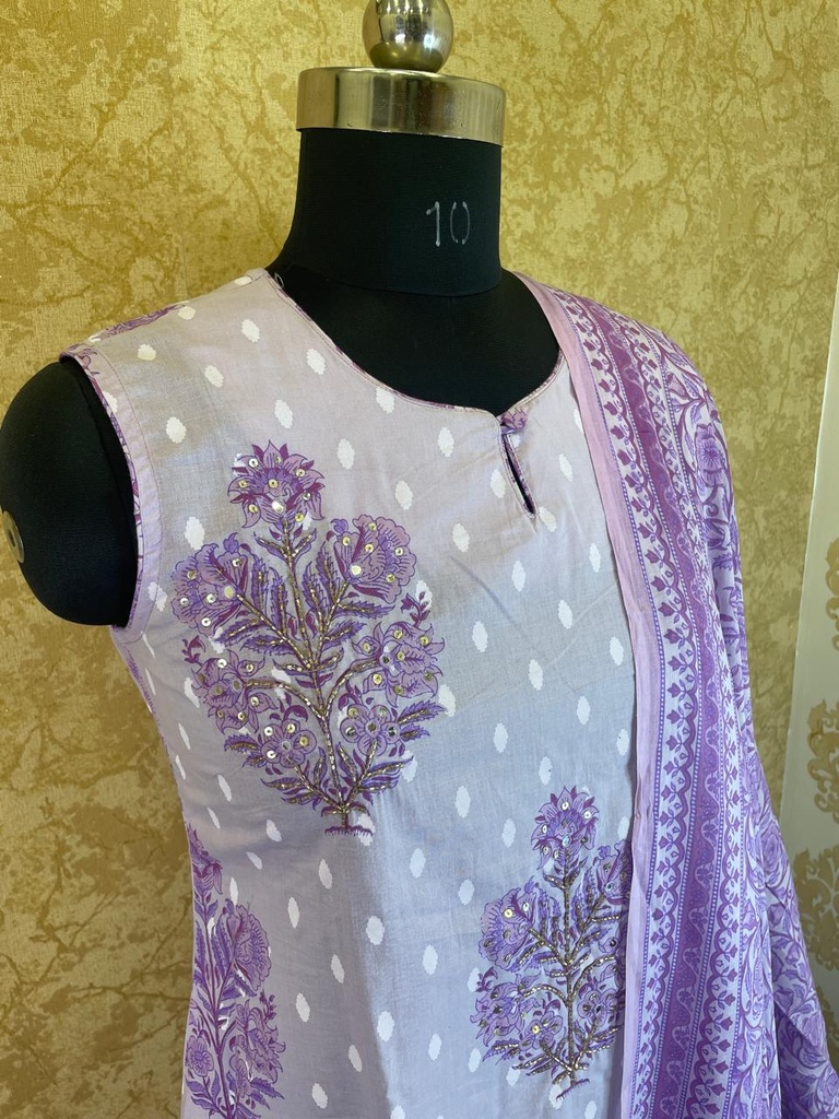 Cotton Kurti Set 5017