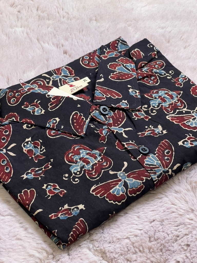 Ajrakh Cotton Mens Shirt 5049