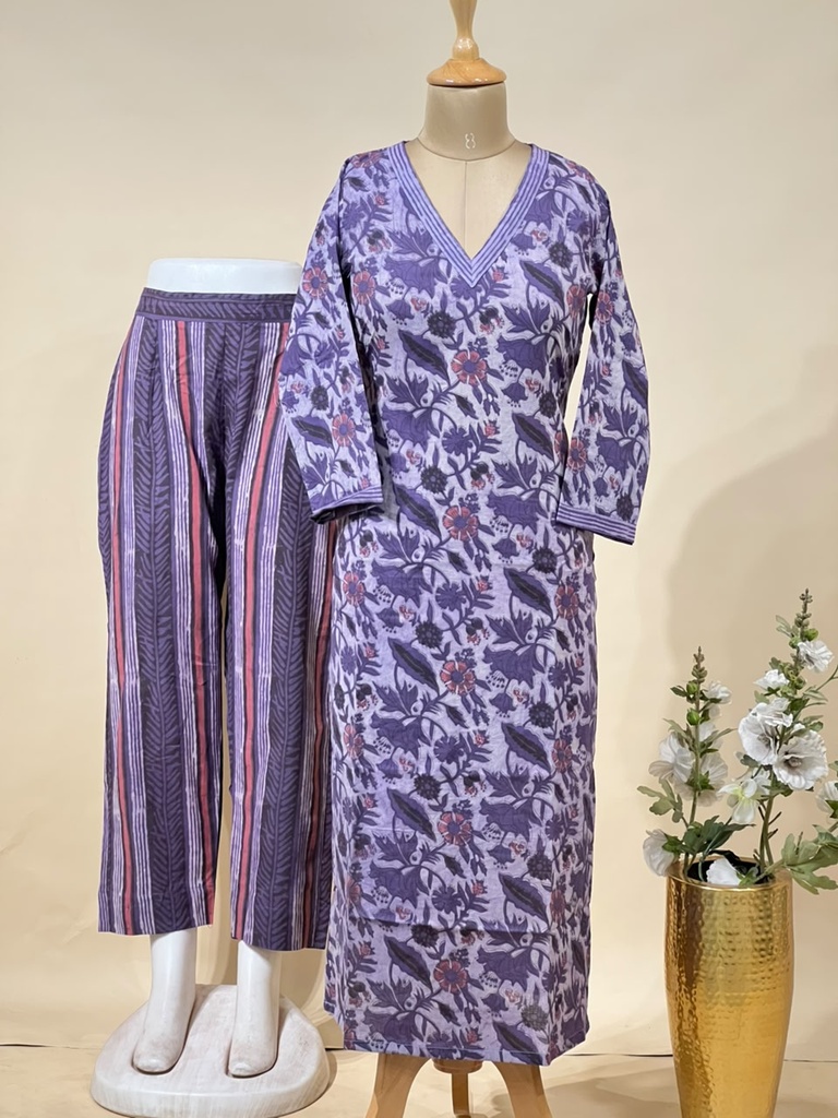 Vanaspathi Ajrakh Cotton Coord Sets 5028