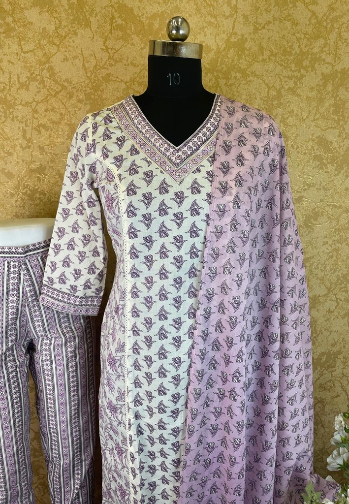 Cotton Kurti Set 5017 