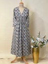 Ajrakh Cotton Aline Kurti 5028