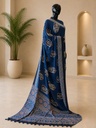 Ajrakh Modal Silk Sarees 4243 S18