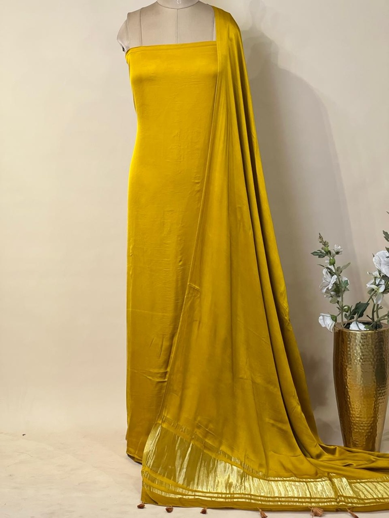 Premium Plain Modal Suits 5012 MUSTARD YELLOW