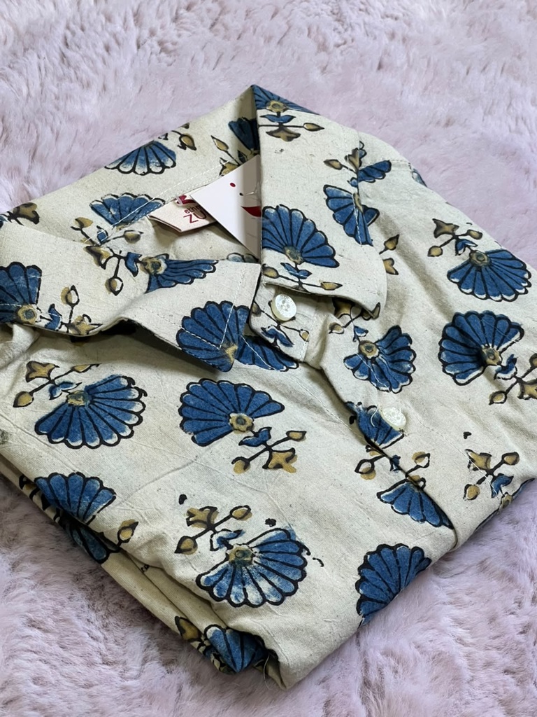 Ajrakh Cotton Mens Shirt 5049
