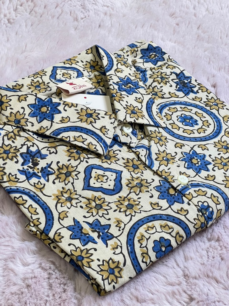 Ajrakh Cotton Mens Shirt 5049