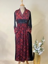 Ajrakh Modal Silk Aline Kurti 5053 BLACK