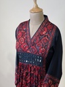 Ajrakh Modal Silk Aline Kurti 5053 BLACK