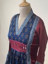 Ajrakh Modal Silk Aline Kurti 5053 BLUE