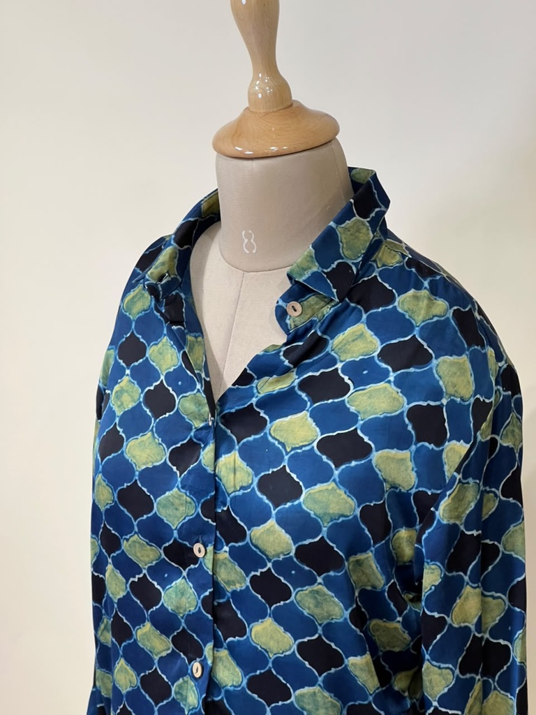 Ajrakh Modal Shirts 5015 BLUE 4