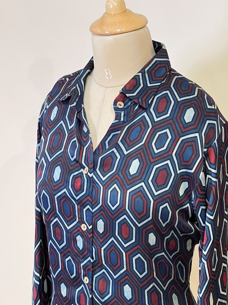 Ajrakh Modal Shirts 5015 BLUE 3