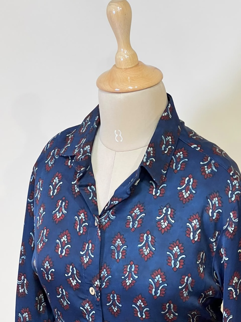 Ajrakh Modal Shirts 5015 BLUE 2