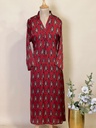 Ajrakh Modal Silk Aline Kurti 5053