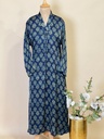 Ajrakh Modal Silk Aline Kurti 5053