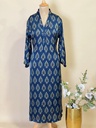 Ajrakh Modal Silk Aline Kurti 5053