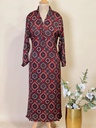 Ajrakh Modal Silk Aline Kurti 5053