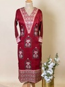 Ajrakh Mashru Silk Kurti 5053