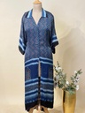 Ajrakh Modal Kaftan Style Dress 4803 BLUE 1