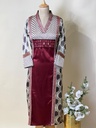 Ajrakh Mashru Silk Kurti 5053 IVORY
