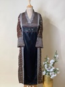 Ajrakh Mashru Silk Kurti 5053 BLACK